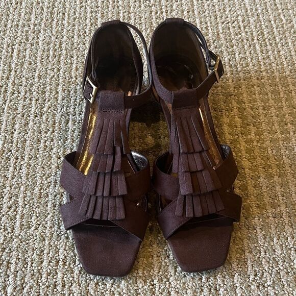 Rampage Brown Ithica Gladiator Wedge Sandals - Picture 5 of 15